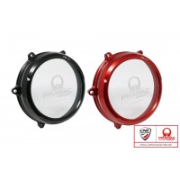 CNC Racing PRAMAC RACING LIMITED EDITION Clear Wet Clutch Cover for the Ducati Panigale / Streetfighter / Multistrada / Diavel V4 / S / Speciale CNC Racing PRAMAC RACING LIMITED EDITION Clear Wet Clutch Cover for the Ducati Panigale / Streetfighter / Multistrada / Diavel V4 / S / Speciale